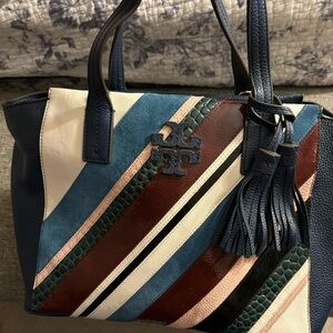 The Pieced Leather Slouchy Satchel